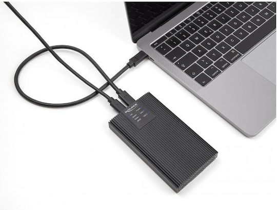 DeLock Θήκη για Σκληρό Δίσκο M.2 SATA III NVME με σύνδεση USB 3.2 Type-C