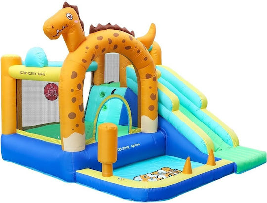 Homeone Φουσκωτό Dino Jump με Τραμπολίνο & Τσουλήθρα για 3-10 Ετών