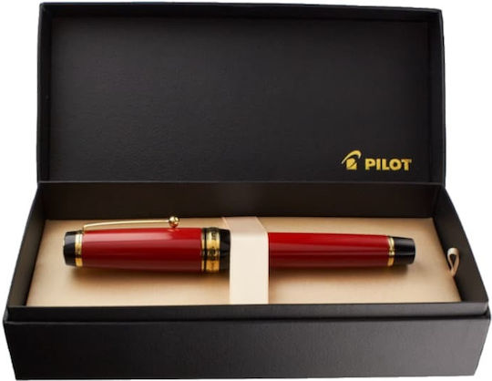 Pilot Custom Urushi Stilou Broad Roșu cu Cerneală Roșie