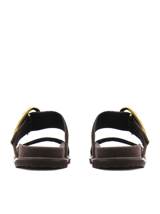 Women's Brown Flat Sandals