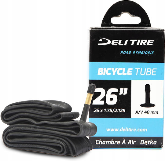 Fahrradschlauch 26x1.75/2.125 Av 48mm Box Deli