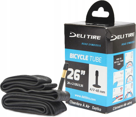 Cameră De Aer Pentru Anvelope De Bicicletă 26x2.125/2.35 Av 48mm Cutie Deli