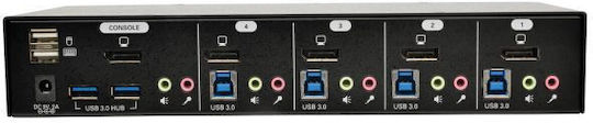 Eaton B004-DPUA4-K KVM и превключвател на данни с DisplayPort / USB 3.0 / USB / Аудио