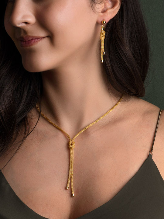 George Art Jewels Κολιέ από Επιχρυσωμένο Ασήμι