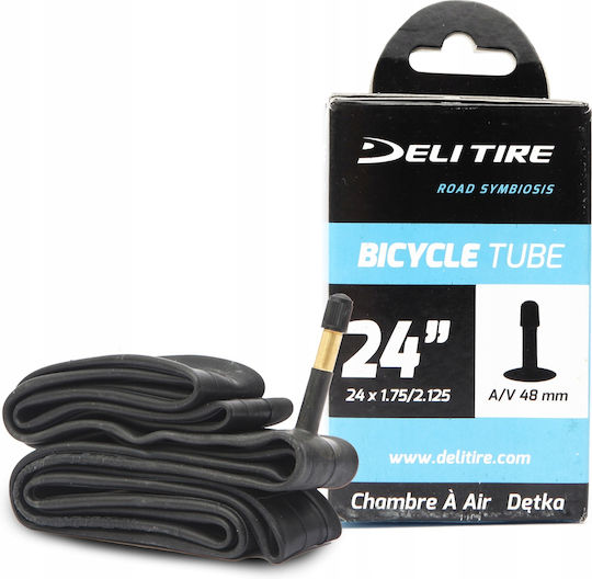 Fahrradschlauch 24x1.75/2.125 Av 48mm Box Deli