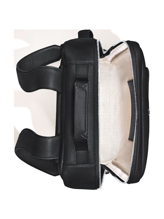 Companion Rucsac De Damă Din Piele Neagră