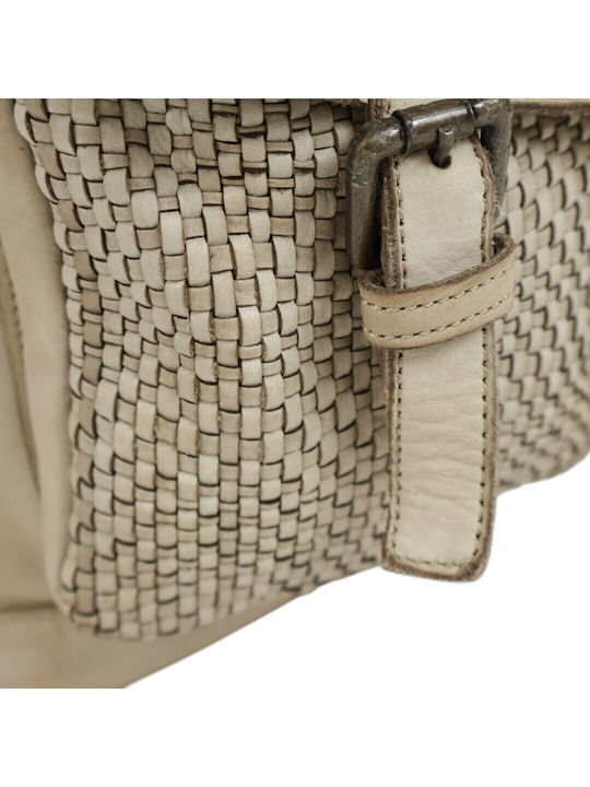 Geantă De Piele Dama Rucsac Taupe