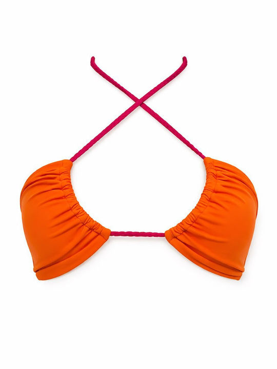 Bikini Τριγωνάκι με Ενίσχυση Πορτοκαλί