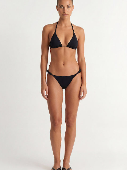 Bikini Τριγωνάκι με Ενίσχυση Μαύρο
