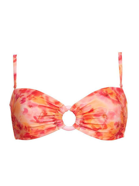 Strapless Bikinioberteil Orange