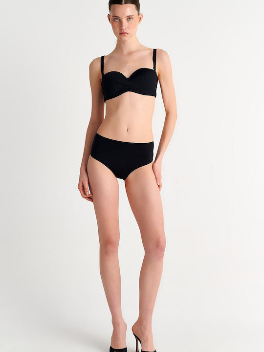 Strapless Bikini Top Μαύρο