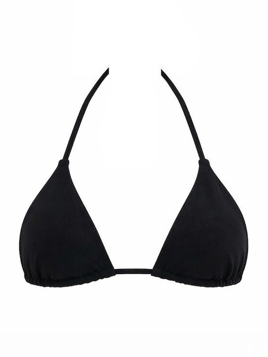 Bikini Τριγωνάκι με Ενίσχυση Μαύρο