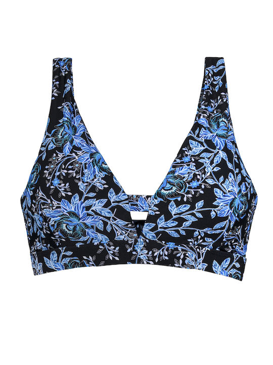 Bikini Set High Waist Blue-Black
