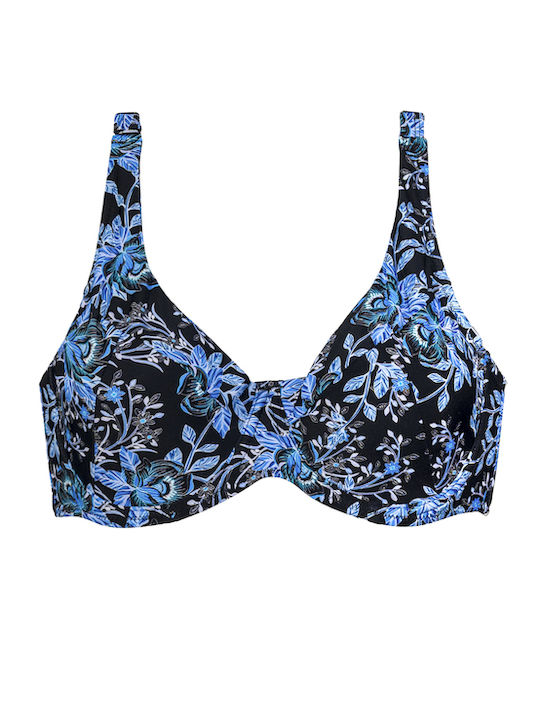 Set Bikini Ψηλόμεσο Μπλε