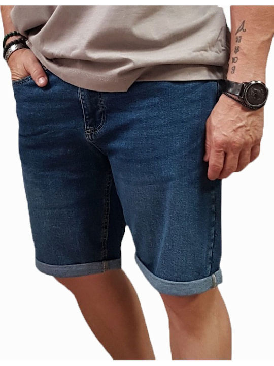 Rebase Herren Denim Shorts Indigo