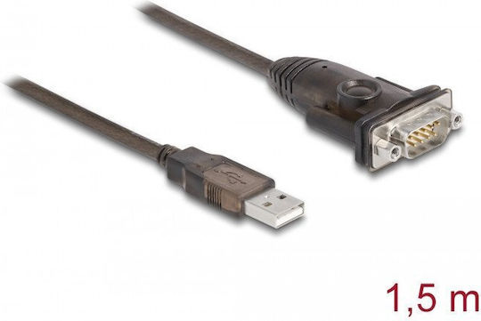 DeLock Μετατροπέας USB-A male σε Serial male 1τμχ 62645