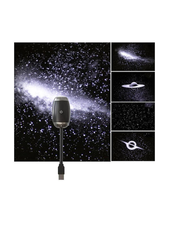 LED Детска Декоративна Лампа Черна 23.7x4.18x4.18см