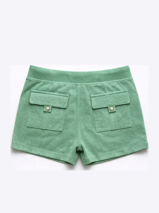 Damen Terry Shorts Grün