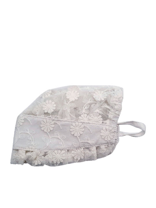 Brims and Trims Kids' Fabric White Hat