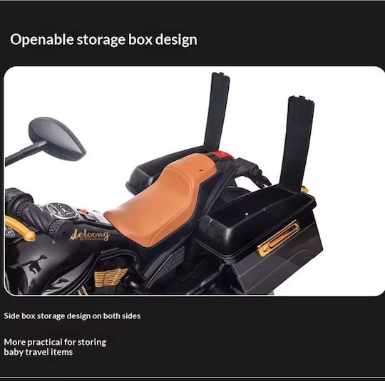 Kids Ride-On Motorbike Electric 12 Volt Black for 8+ Years