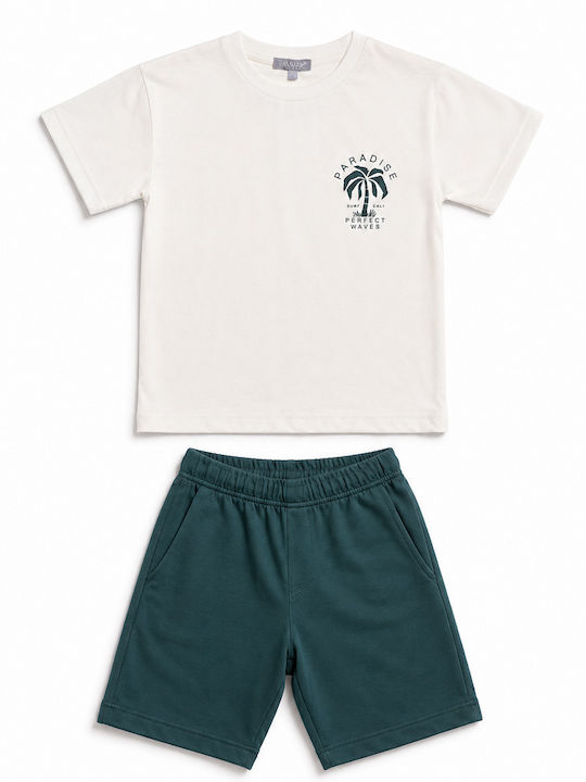 Kids Set with Shorts Summer 2 Pieces Beige
