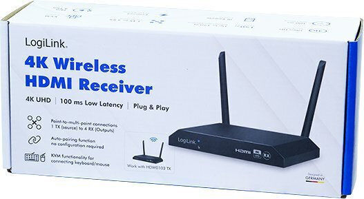 Logilink Hdmi Empfängereinheit Hdw0103 Ασύρματος 150 M 4k60hz Hdw0103ar