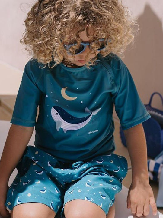 Tutete Teal Whale Kids Swimwear Swim Shorts Teal Whale