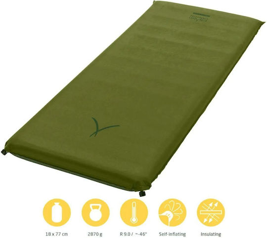 Grand Canyon Hancock 10 Xw Αυτοφούσκωτο Ημίδιπλο Υπόστρωμα Camping 75x75cm Πράσινο