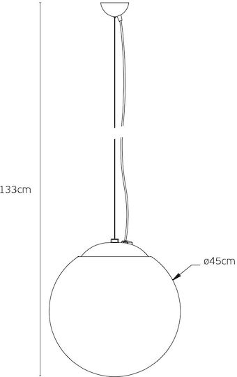 VK Lighting Deckenleuchte Weiß mit Lampenbirnensockel E27