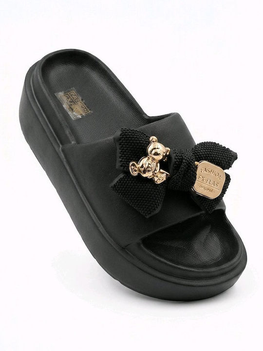 Flip Flops In Black Colour