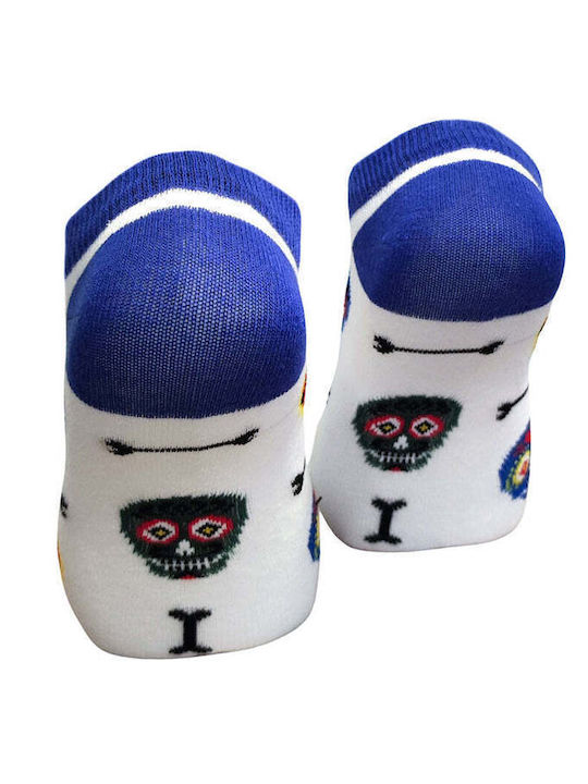 Vtex Socks Vtex Ανδρικές Κάλτσες Λευκό-μπλε Vtex Socks Vtex Ανδρικές Κάλτσες Λευκό-μπλε