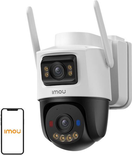 Imou IPC-SA70F-10M0T2-EU/FSP008 IP Dual Κάμερα Παρακολούθησης Wi-Fi/4G 5+5MP Αδιάβροχη Μπαταρίας με Αμφίδρομη Επικοινωνία και Φακό 3.6mm