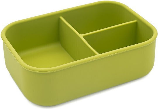Sassi Junior Kinderlebensmittelbehälter Abendessen-Set aus Silizium Dinosaurier 0,65 Liter Grüne