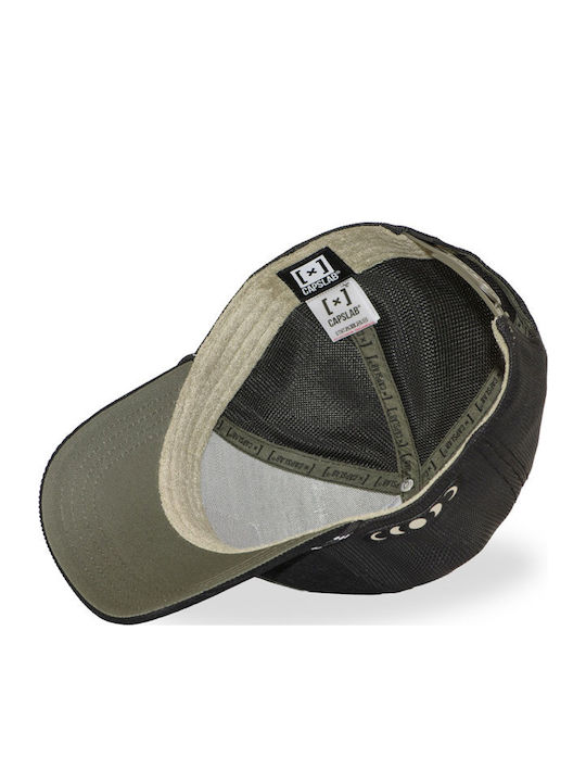 Capslab Premium Trucker Jockey Snapback Cl-bea3-1-pct-nigb Black