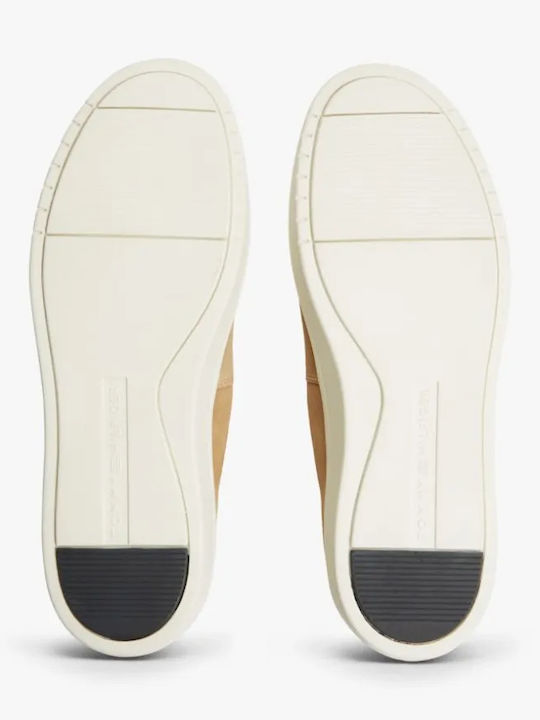 Suede Men's Loafers in Beige Colour