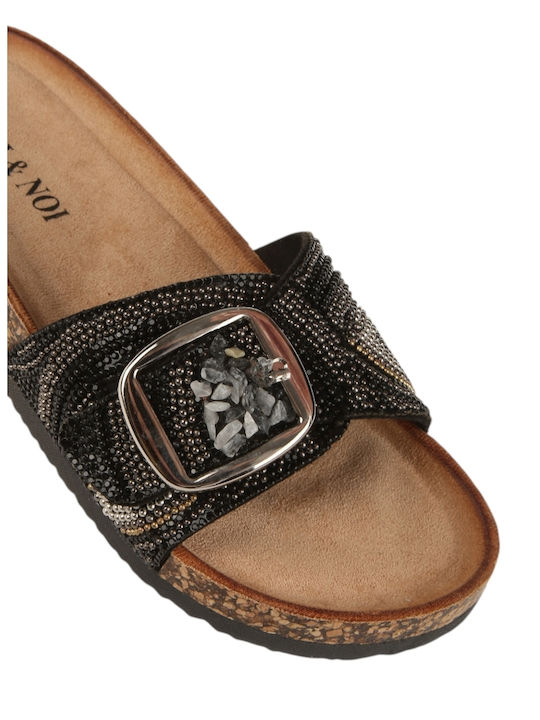 Women's Flat Sandals Flatforms Black