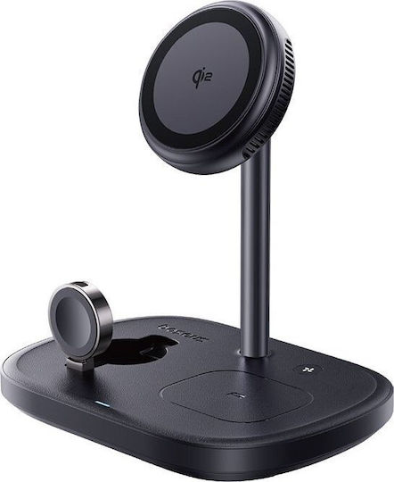 Baseus Încărcător Wireless Qi2 și Cablu USB-C 45W Negru (Enerfill FS41)