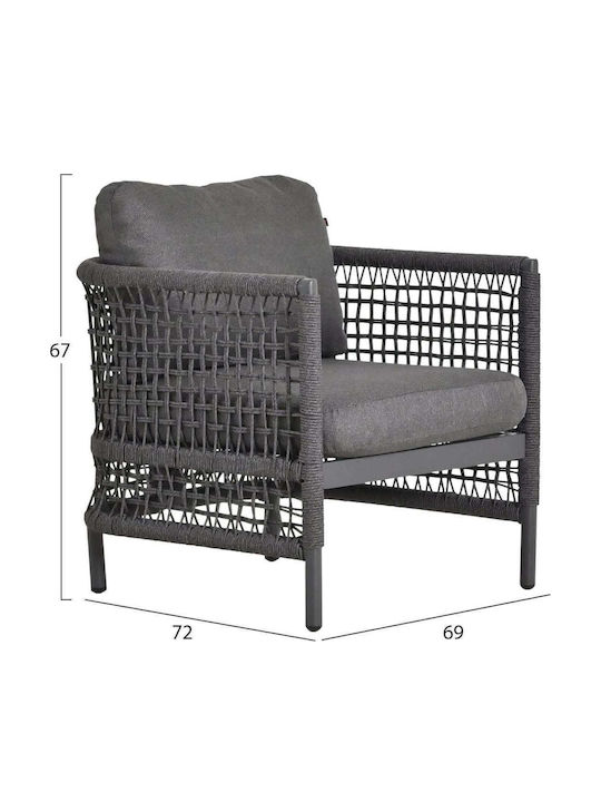 Garten- und Outdoor-Möbelsets 4 Stück Grau