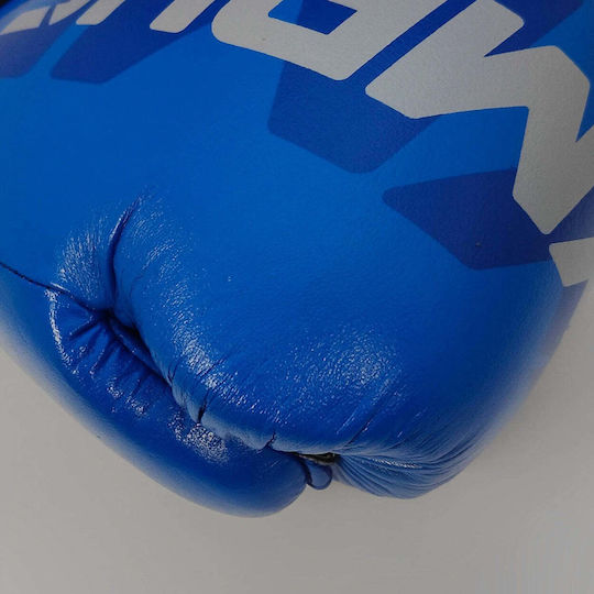 Olympus Sport Leather Boxing Gloves for Competition Blue