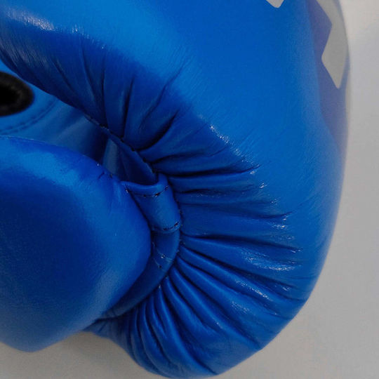 Olympus Sport Leather Boxing Gloves for Competition Blue