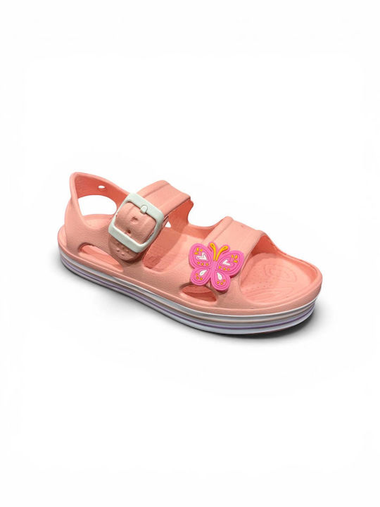 Crocs Παιδικά Ανατομικά Παπουτσάκια Θαλάσσης Πορτοκαλί