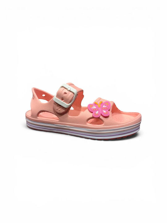 Crocs Παιδικά Ανατομικά Παπουτσάκια Θαλάσσης Πορτοκαλί