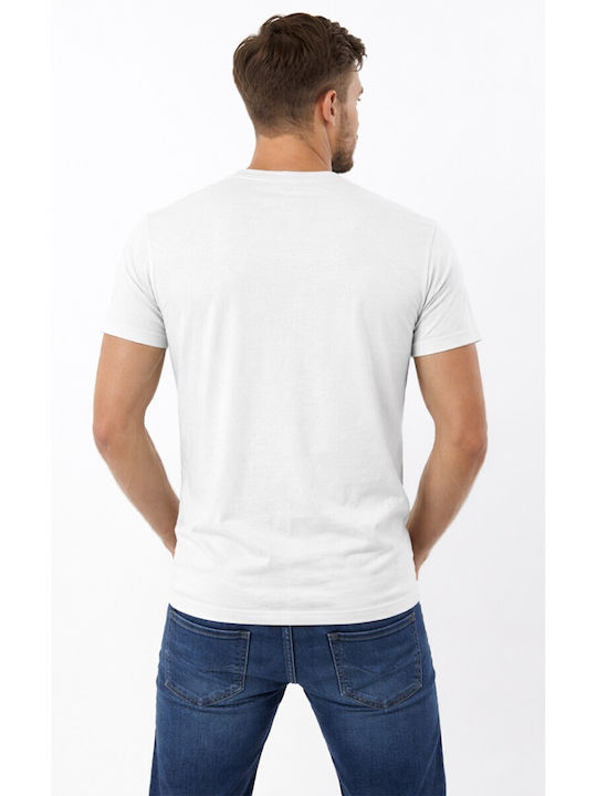 Cotton Point Ανδρικό Διαφημιστικό T-shirt Κοντομάνικο Λευκό