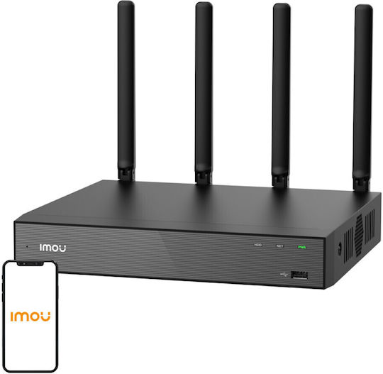 Dahua NVR-N118W-8A0E NVR WiFi 18 Channel Recorder with 4K Resolution