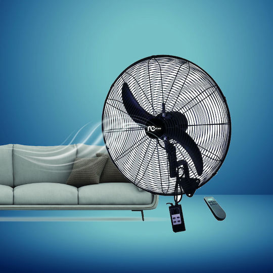 800732 Ventilator Industrial Montat Pe Perete Diametru 50cm Cu Control La Distanță