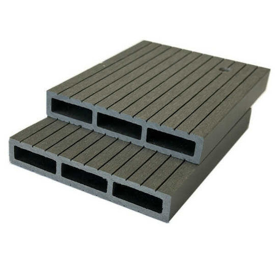 Showood Panou de perete 3D de Grădină din Magazin online WPC 360x12x2buc 1buc Gray