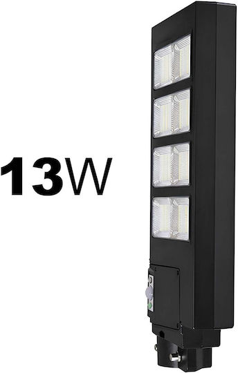 Avizar Outdoor Solarleuchte Led 13w Intelligenter Bewegungssensor Ip44 Schwarz