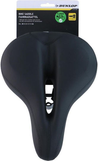 Dunlop Σέλα Ποδηλάτου Μαύρη με Gel 280 x 210 mm