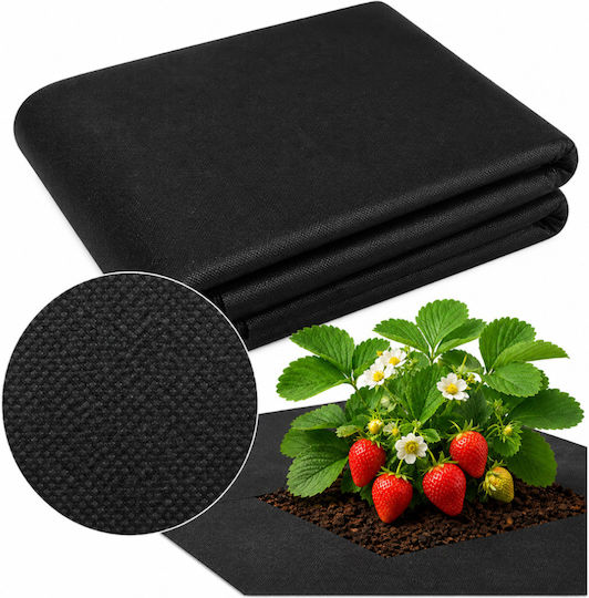 Folie Agrotextilă Anti- buruieni Zola 1.6 X 20 M Filtru Uv Reține Umiditatea Încălzește Solul 50 G/m2 Pp Neagră
