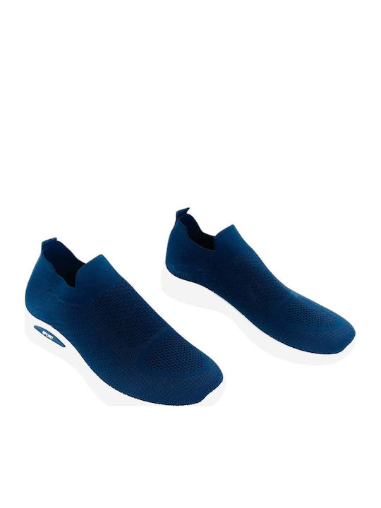 Πάνινα Ανδρικά Slip-On Μπλε